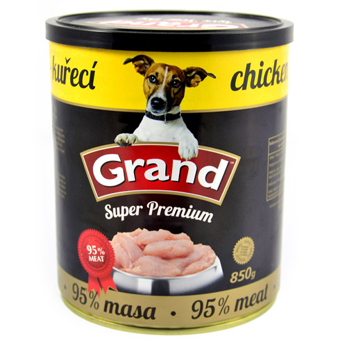 GRAND SUPER PREMIUM 850g 1/4 celého kuřete 95% kuřecího masa