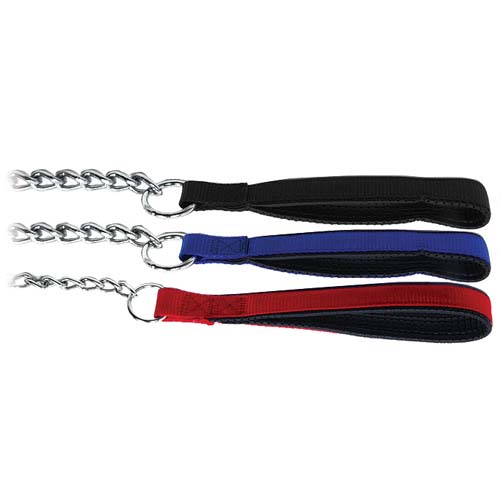 TP Vodítko kovové Chain leashe,držadlo nylon 4,0mm/120cm N