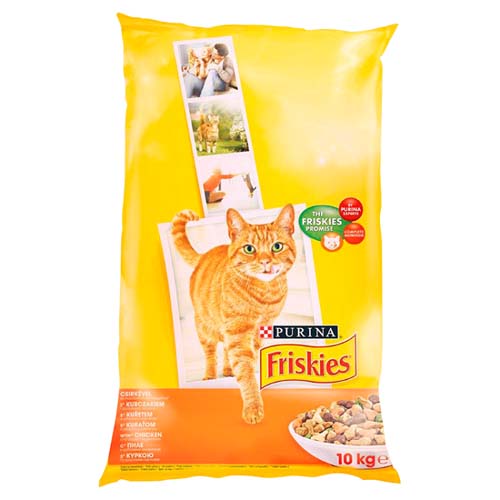FRISKIES Kuře 10kg granule pro kočky