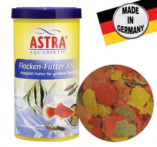 ASTRA FLOCKEN-FUTTER XXL 1.000 ml krmivo z velkých vloček pro velké druhy akvarijních ryb