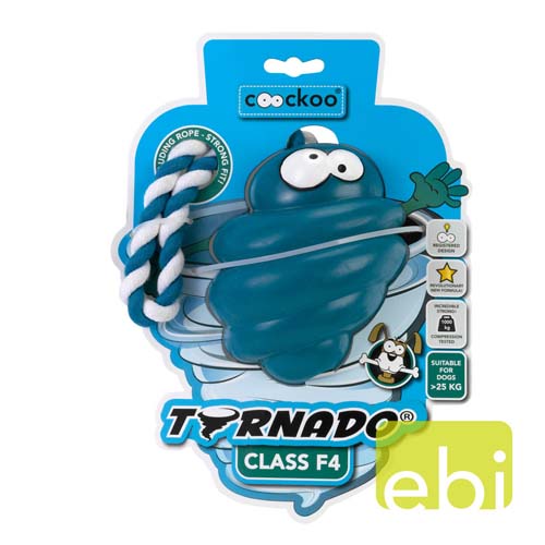 EBI COOCKOO TORNADO F4 s provazem, hračka pro psy +27KG, zelená, 130x105x105mm/80% guma