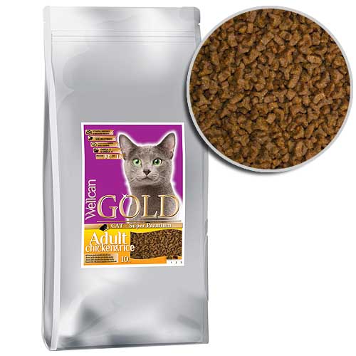 WELLCAN GOLD CAT ADULT 32/18 10kg speciální receptura pro dospělé kočky