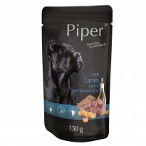 PIPER ADULT 150g kapsička pro psy jehně, mrkev a hnědá rýže