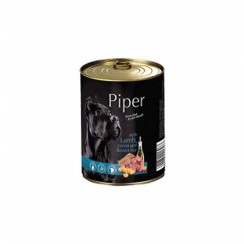 PIPER ADULT 400g konzerva pro psy jehně, mrkev a hnědá rýže