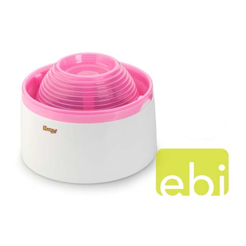 EBI Pet Water Feeder Mango 1,5l white-pink/220V/dia 20cm/H14cm