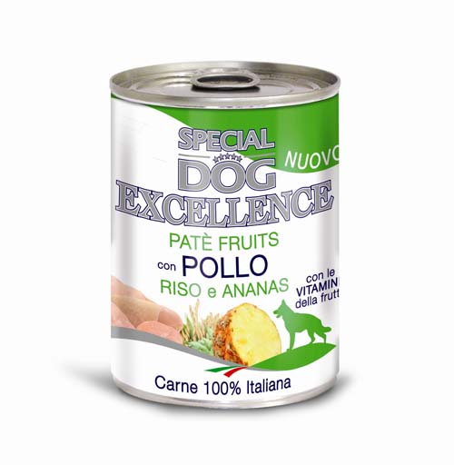 SPECIAL DOG EXCELLENCE FRUITS paté kuře,rýže & ananas 400g konzerva