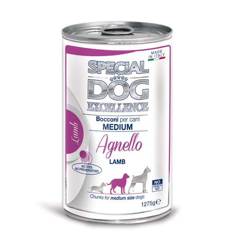 SPECIAL DOG EXCELLENCE MEDIUM ADULT jehně kousky 1.275g konzerva