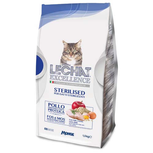 LECHAT EXCELLENCE STERILIZED 1,5kg 35/12 superprémiové krmivo pro kočky