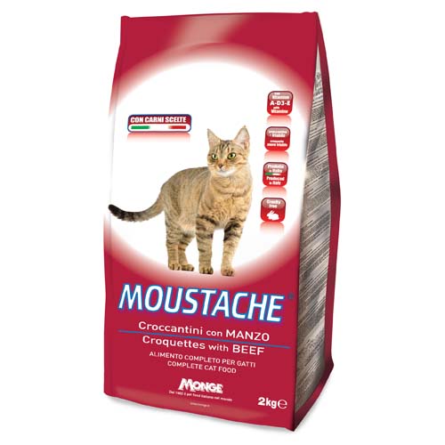 MOUSTACHE Dry cat Croquettes hovězí 2kg 26/11