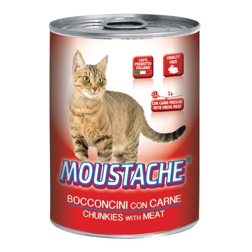 MOUSTACHE Cat Chunks maso 415g