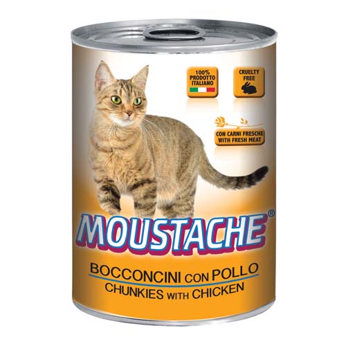 MOUSTACHE Cat Chunks kuře 415g