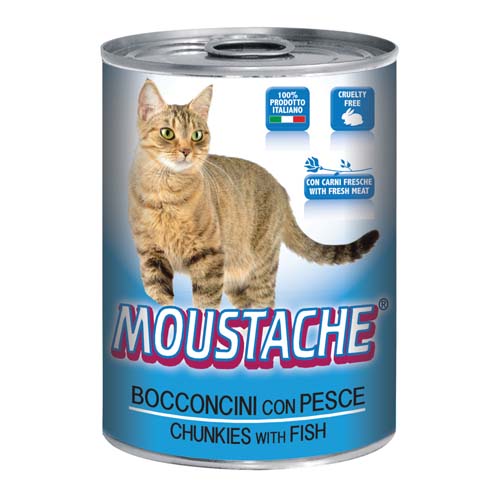 MOUSTACHE Cat Chunks ryba 415g