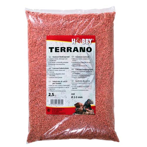 HOBBY Terrano Calcium Substrat Red 2-3mm 2,5kg