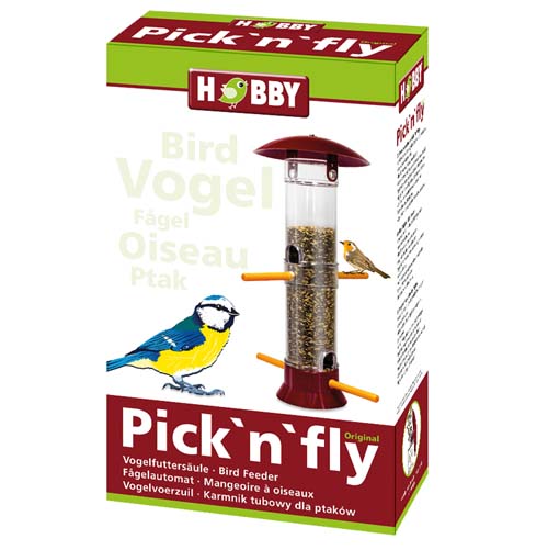 HOBBY Pick`n`fly - Bird Feeder, krmítko pro ptáky - červené