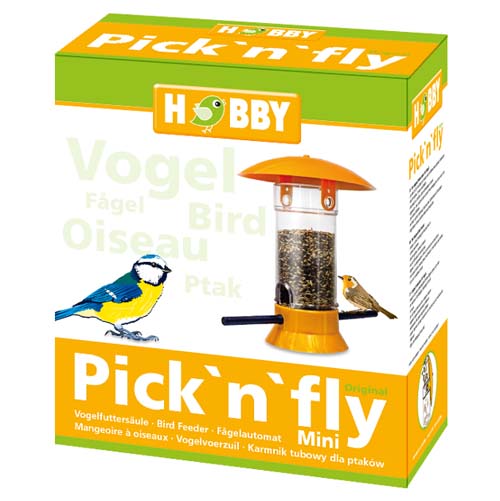 HOBBY Pick`n`fly - Bird Feeder, krmítko pro ptáky - žluté mini