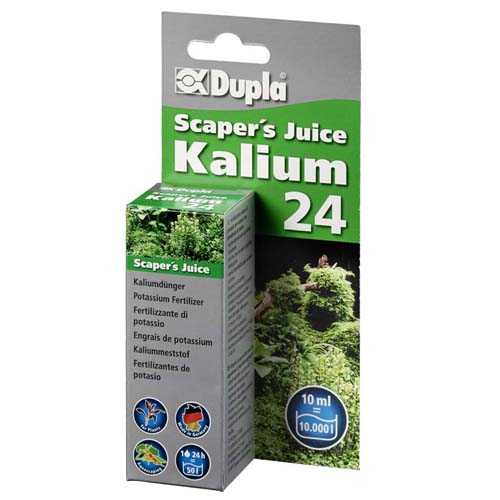DUPLA Scaper's Juice Kalium 24 - 10 ml hnojivo s draslíkem pro akvarijní rostliny